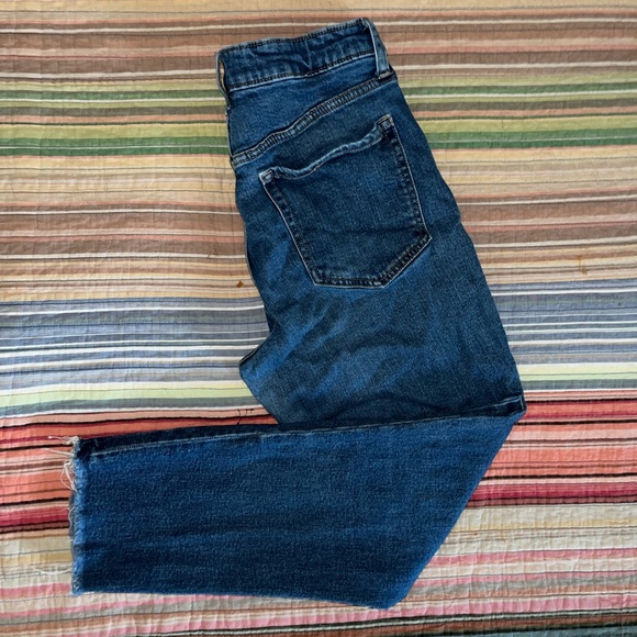 High Waisted Button Fly Straight Leg Jean - Picture 2 of 6